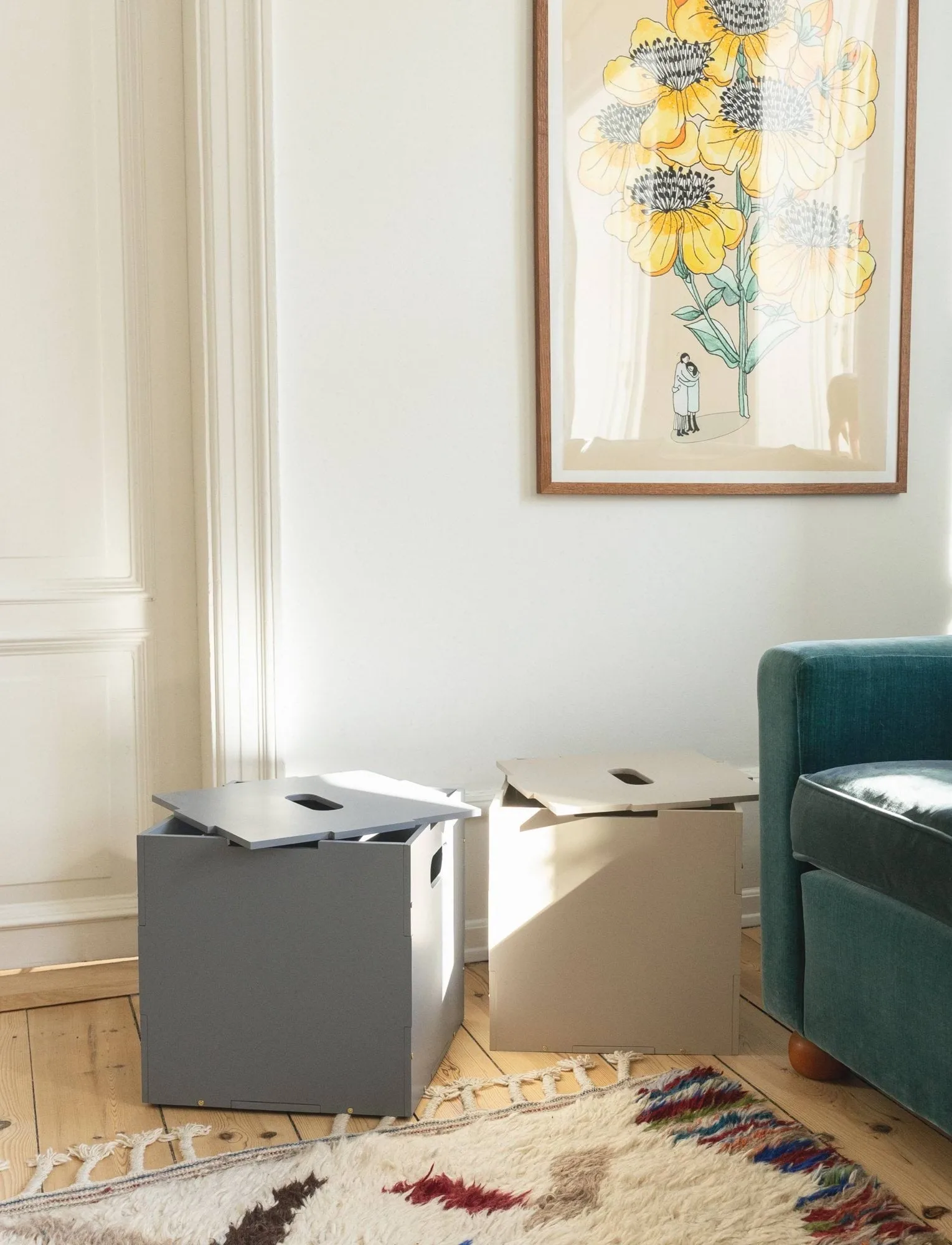 Cube Storage storage box, Olive green Nofred