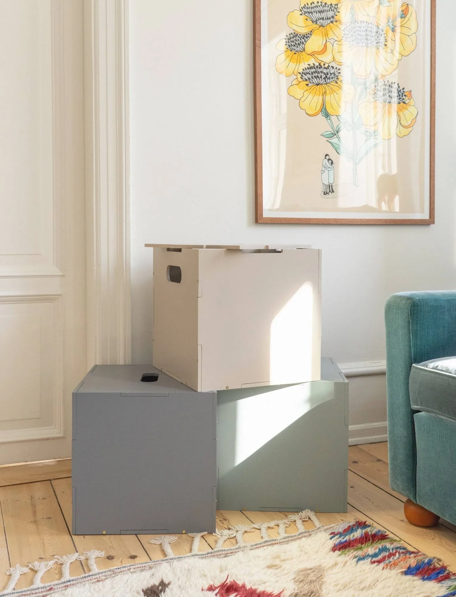 Cube Storage storage box, Olive green Nofred
