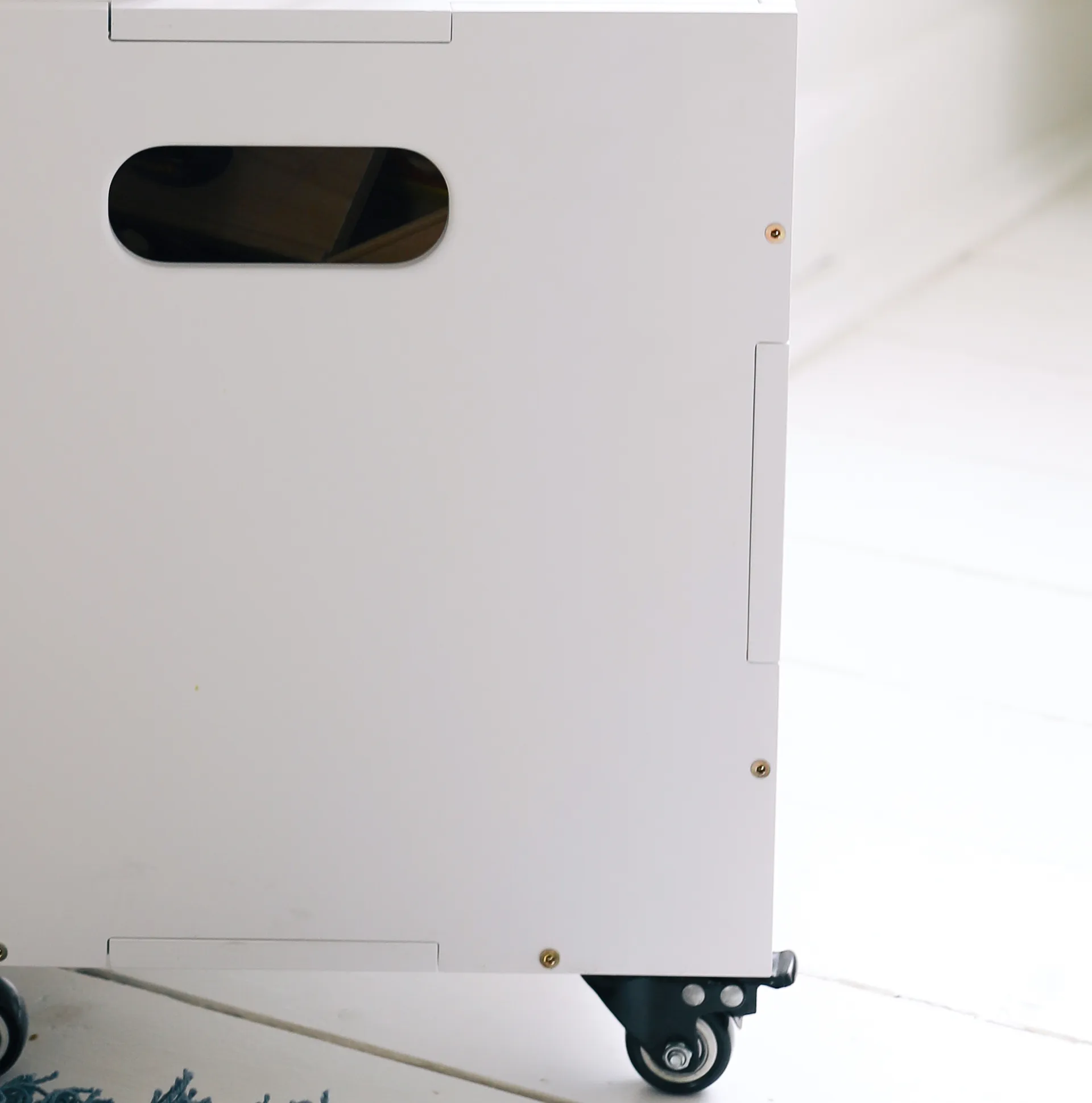 Cube Storage wheels for storage box 4-pack, Black Nofred