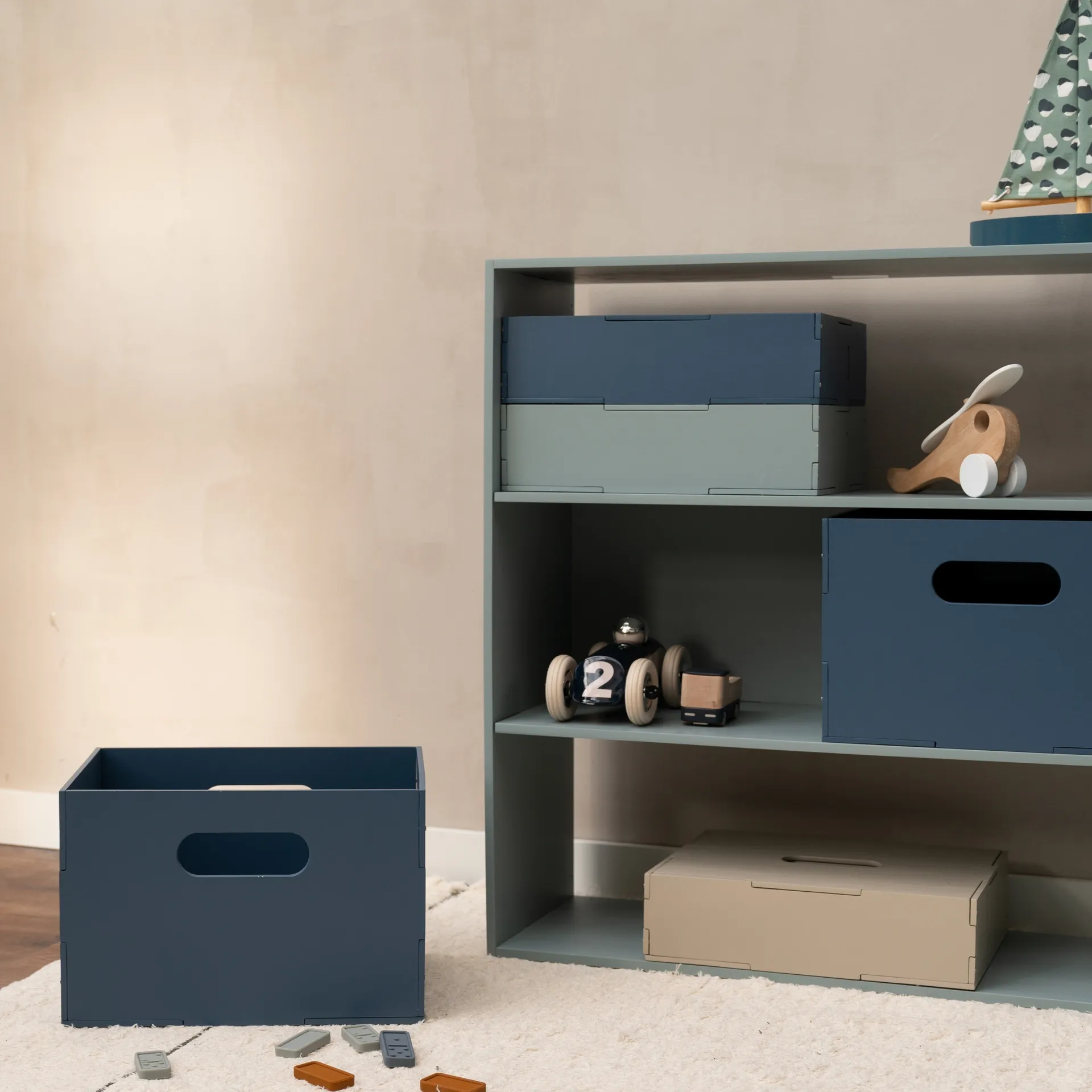 Kiddo Box storage box, Blue Nofred