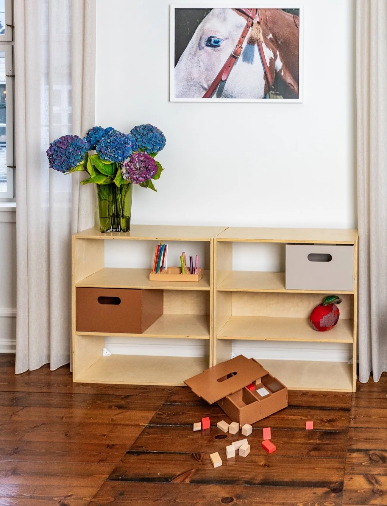 Kiddo Shelving children's shelf, Birch Nofred