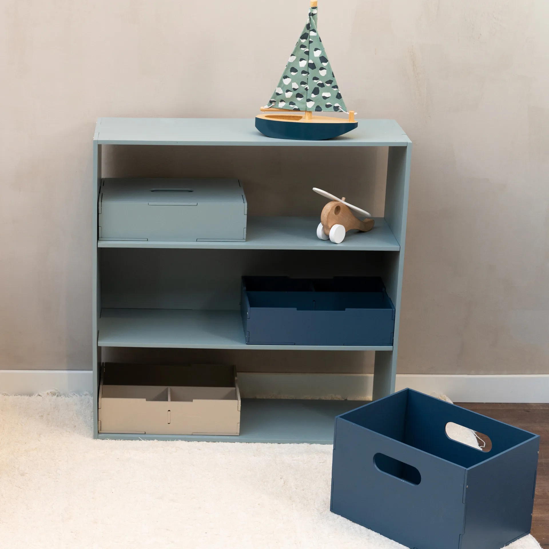Kiddo Shelving children's shelf, Olive green Nofred