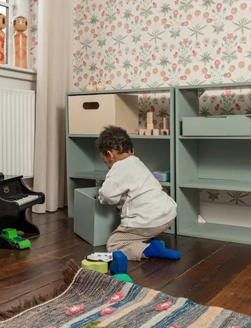 Kiddo Shelving children's shelf - Olive green - Nofred