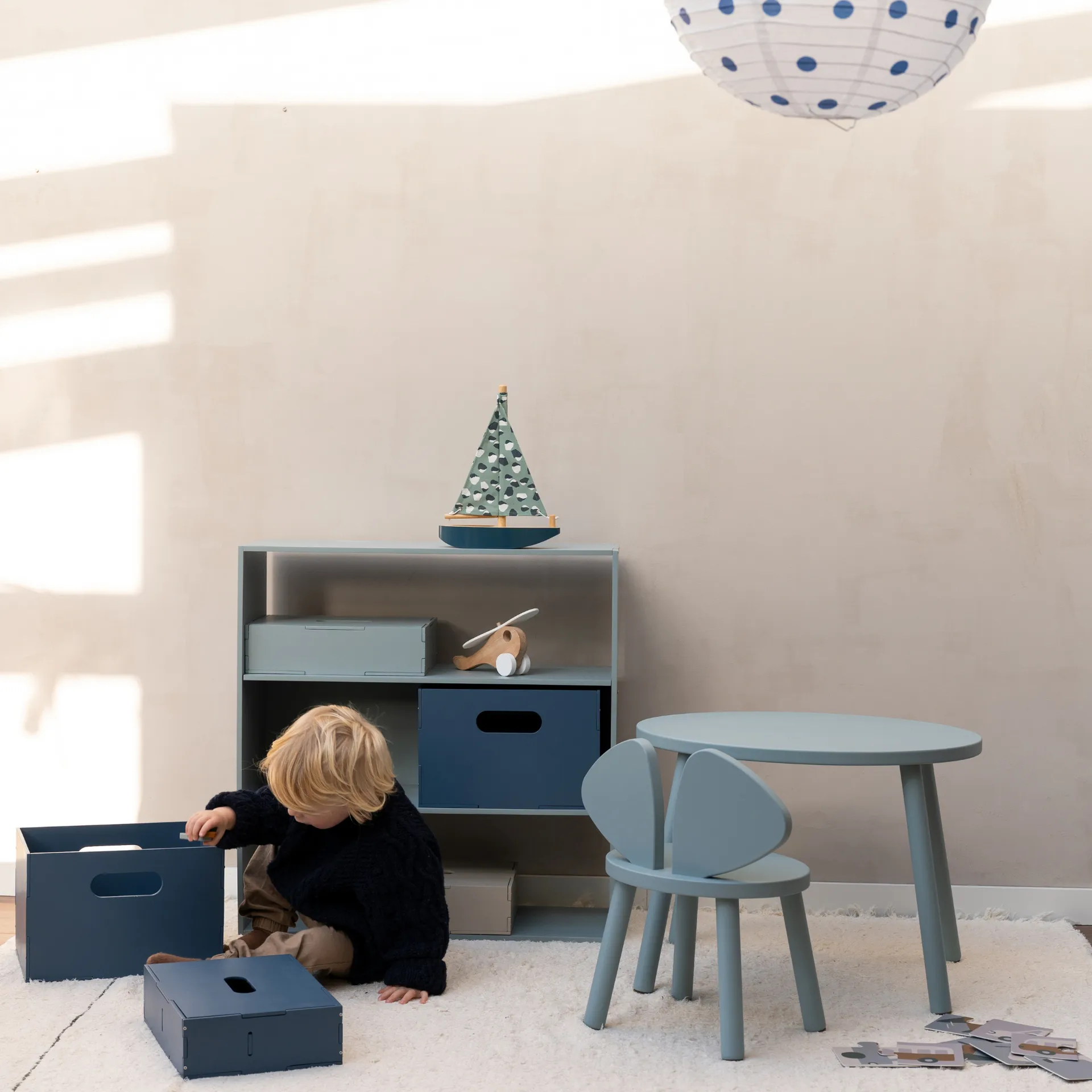 Kiddo Shelving children's shelf, Olive green Nofred