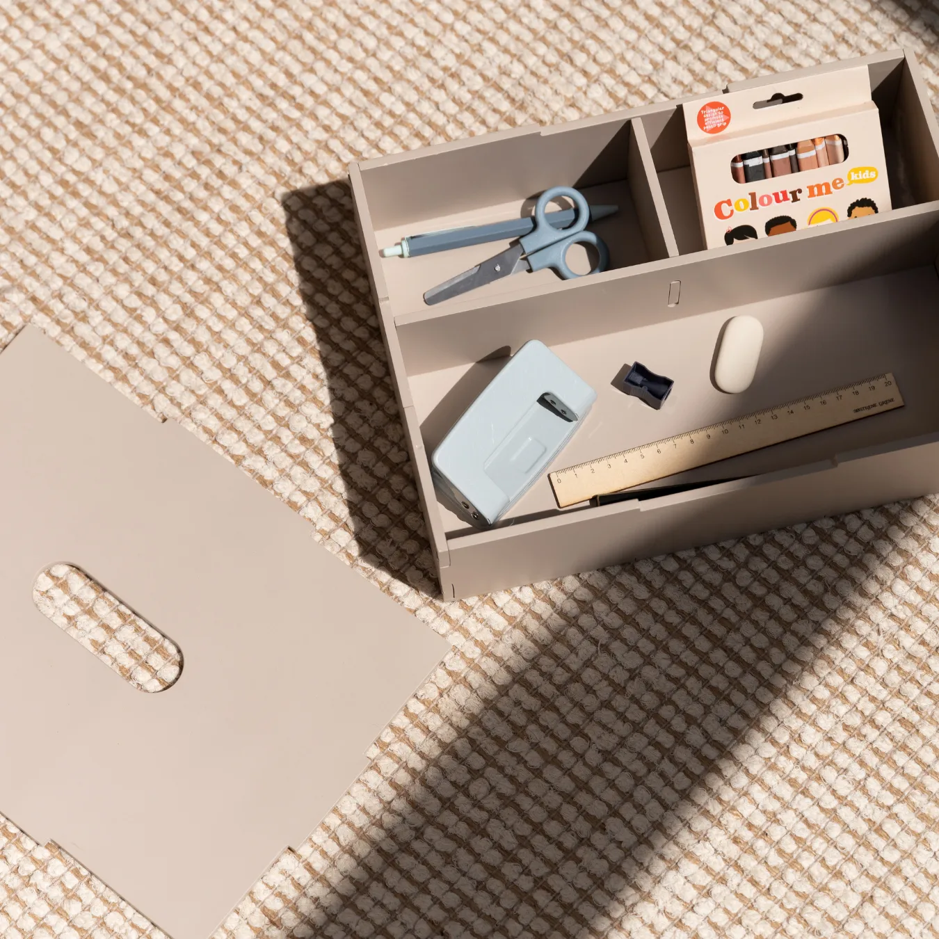 Kiddo Tool Box storage box, Beige Nofred