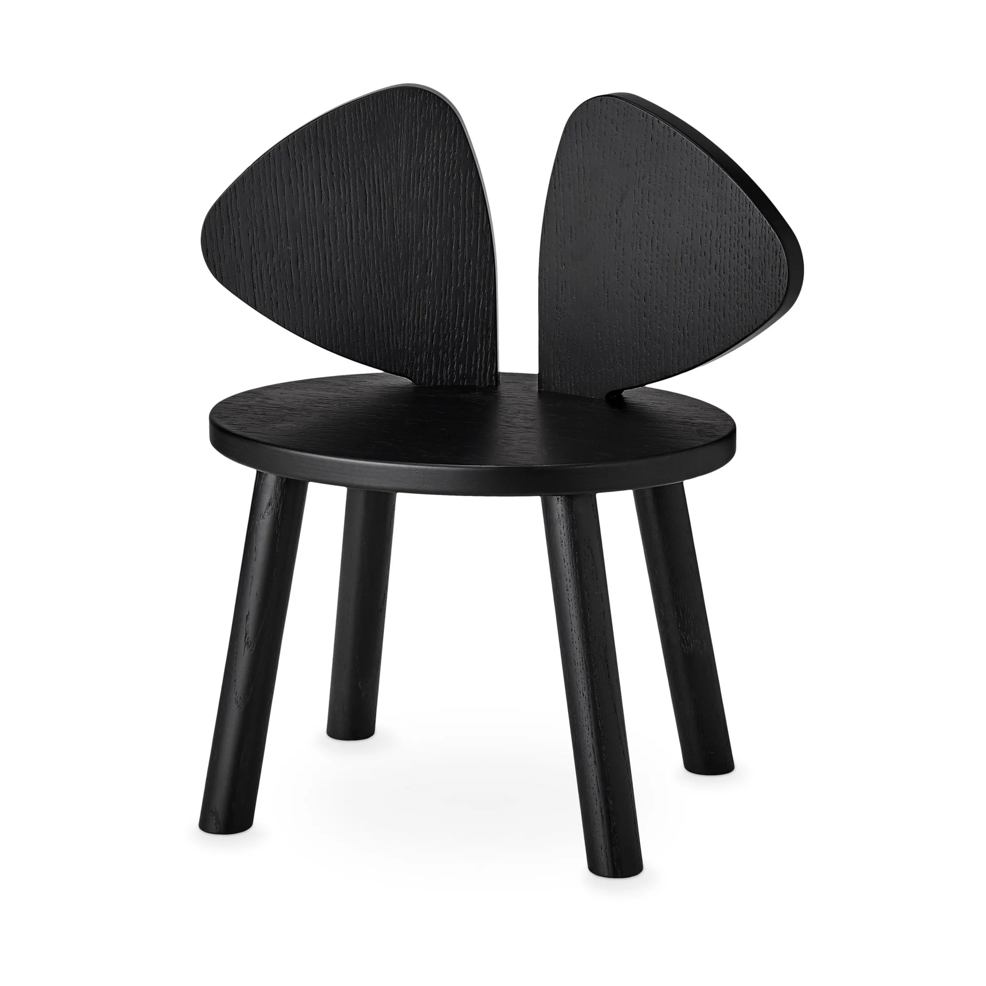 Mouse Chair children's chair, Black Nofred