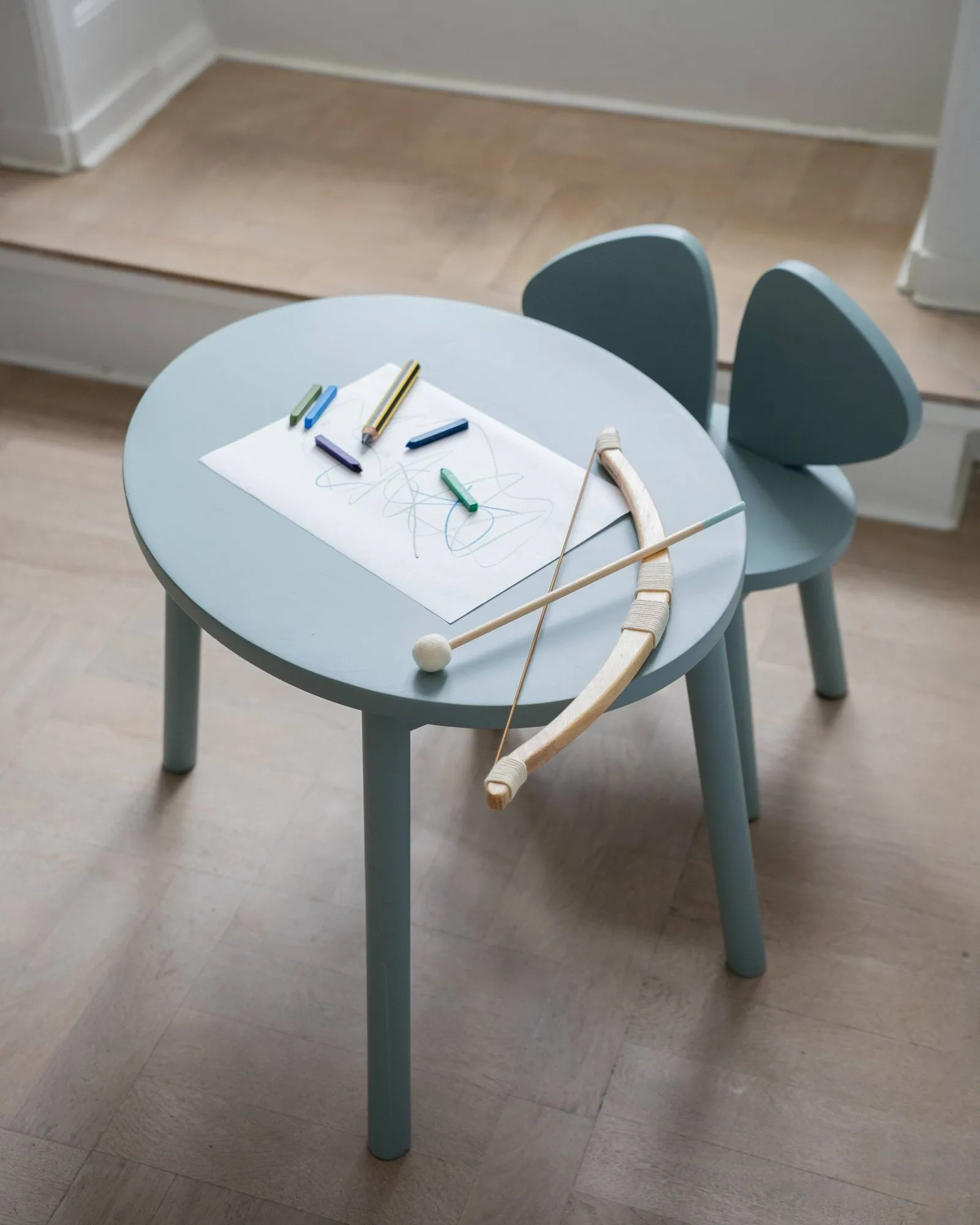 Mouse Chair children's chair, Olive green Nofred