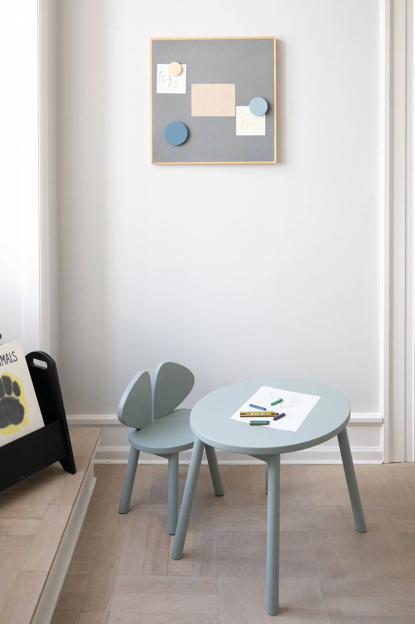Mouse Chair children's chair, Olive green Nofred