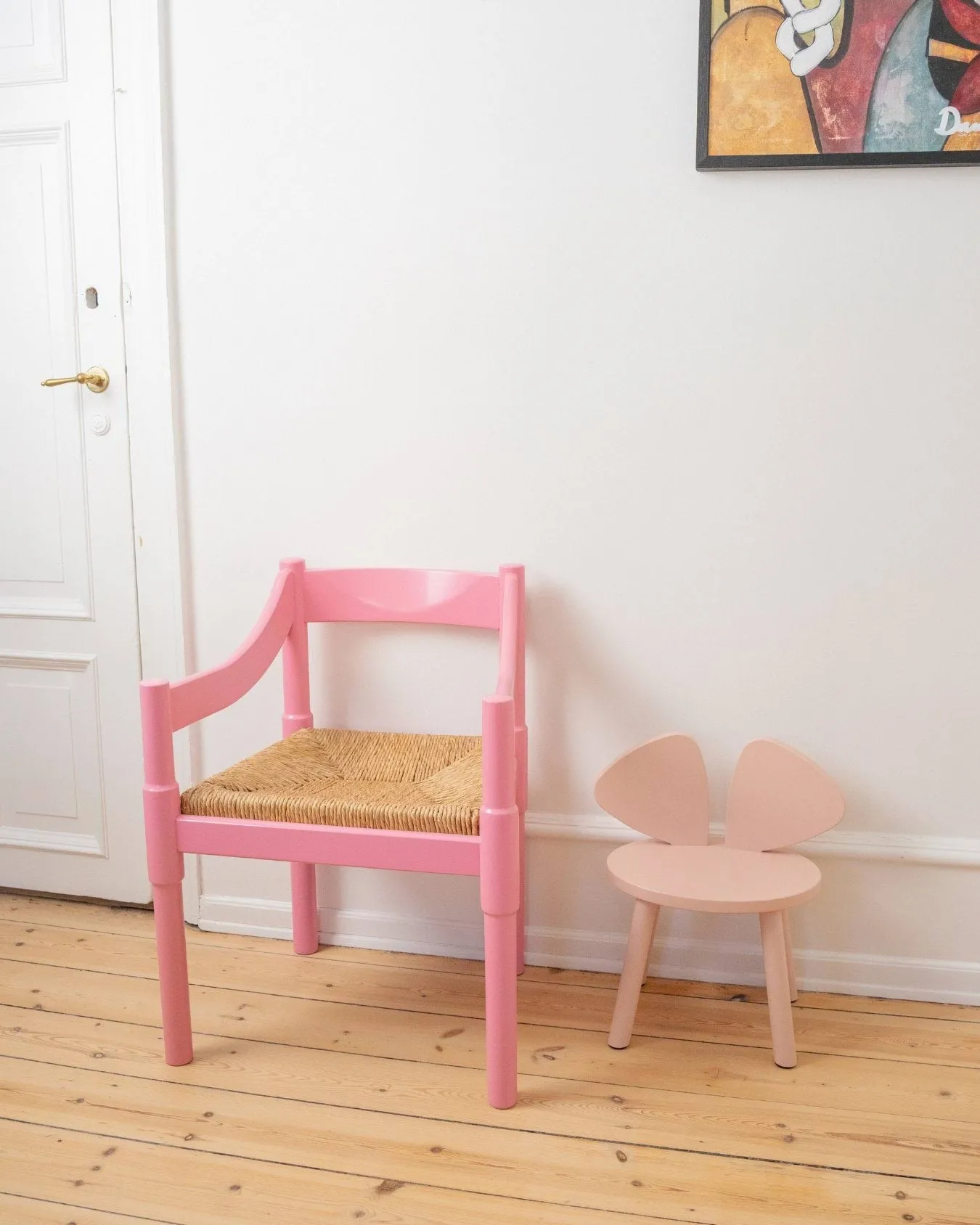 Mouse Chair children's chair, Pink Nofred