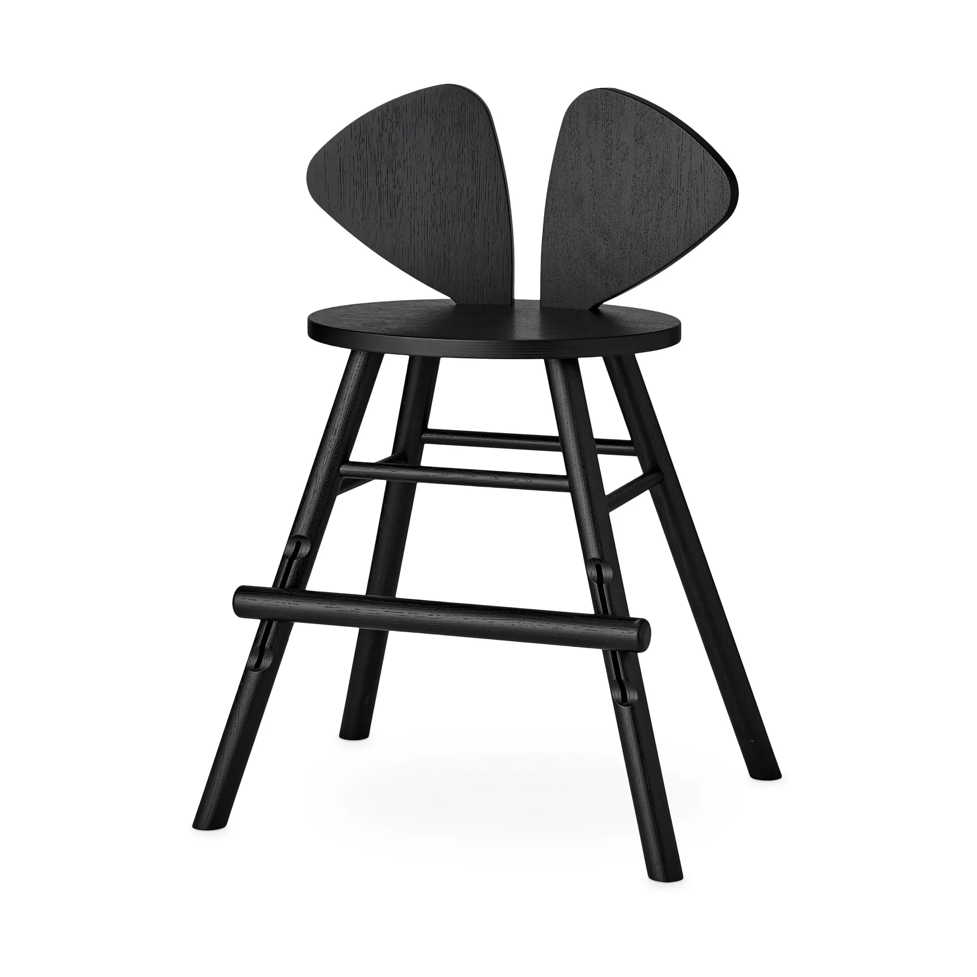 Mouse Chair Junior chair, Black Nofred