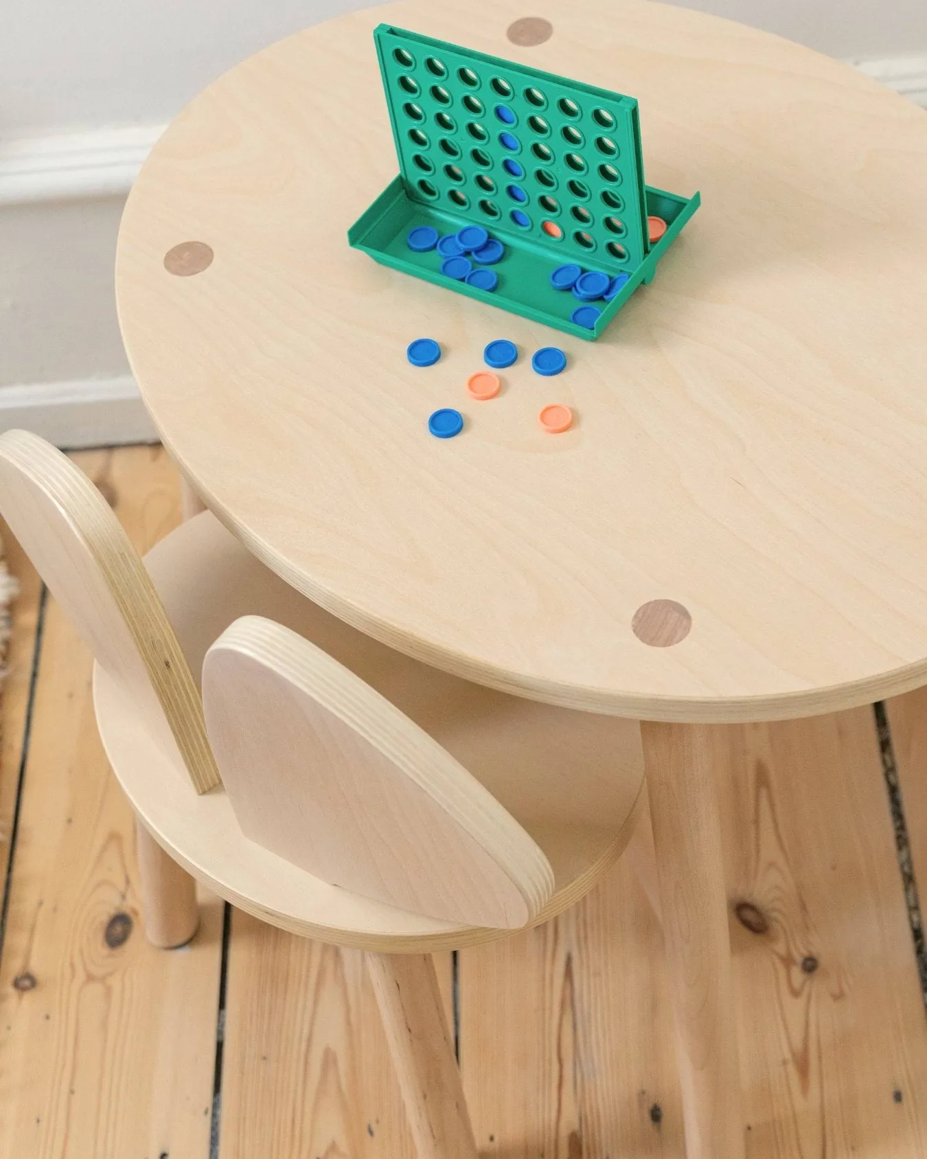 Mouse set children's chair + table, Birch Nofred