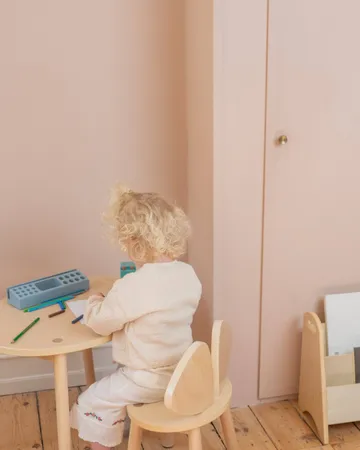 Mouse set children's chair + table - Birch - Nofred