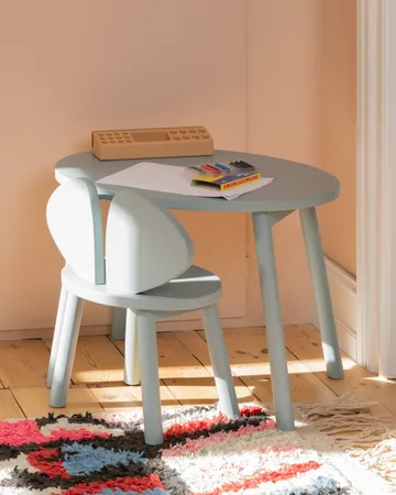 Mouse set children's chair + table - Olive green - Nofred