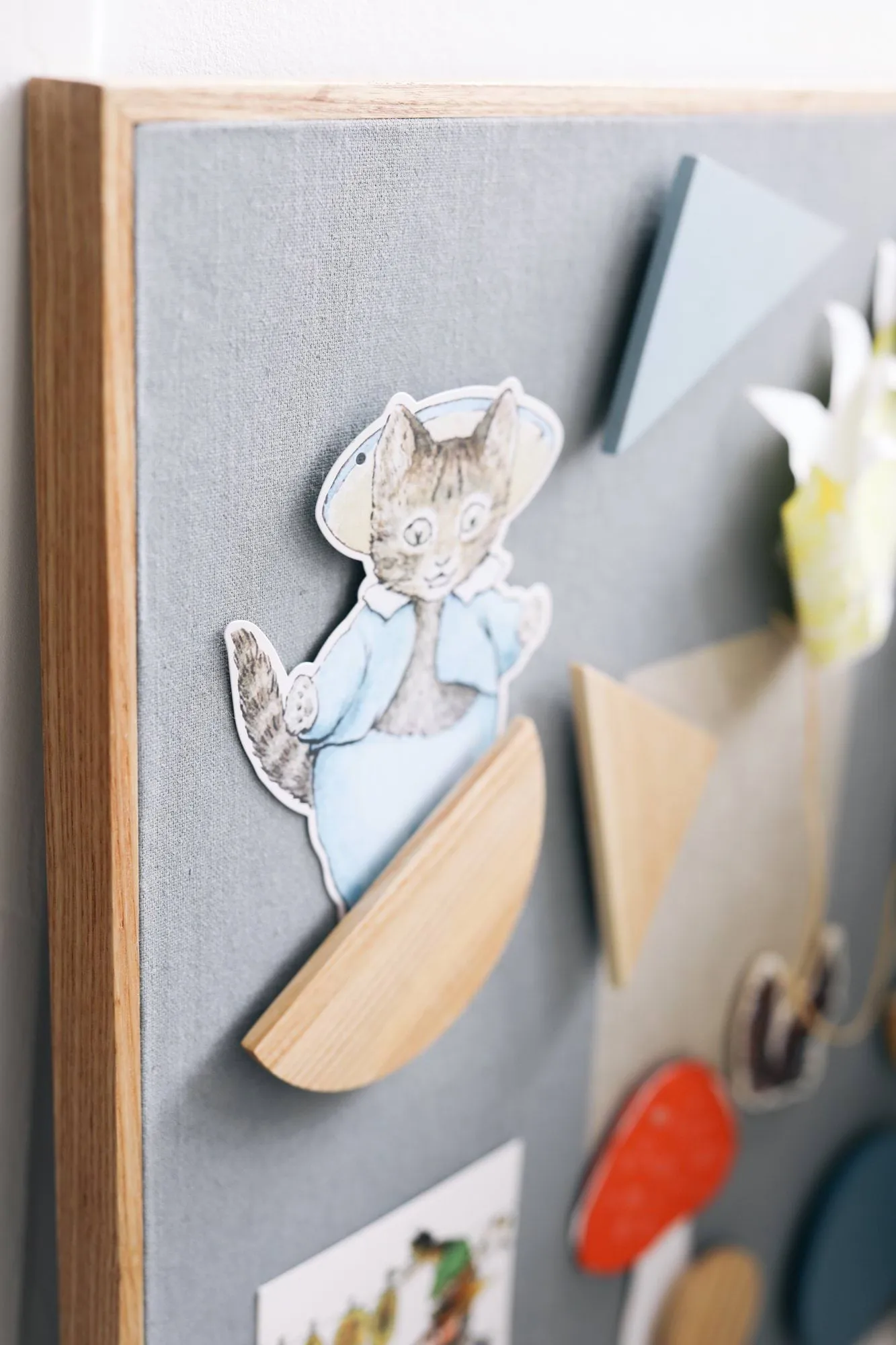 Noticeboard bulletin board + 3 magnets, Blue Nofred