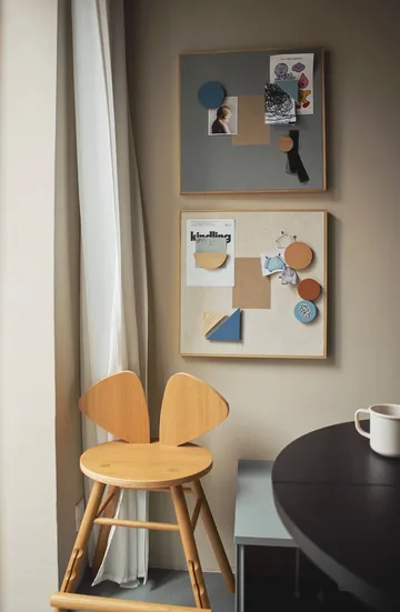Noticeboard bulletin board + 3 magnets - Sand - Nofred
