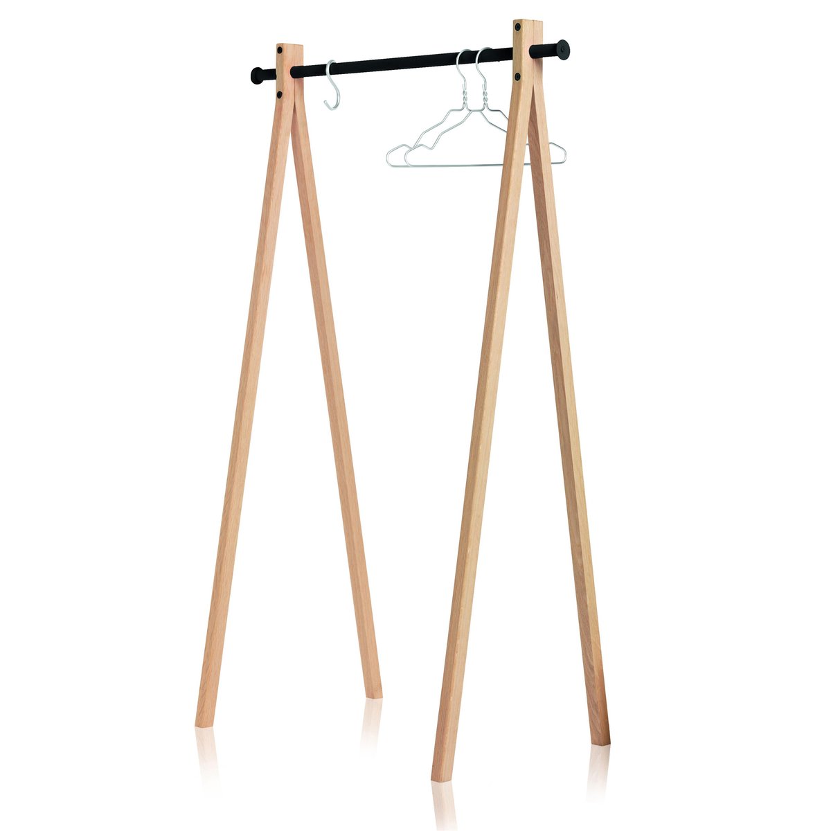Nomess Copenhagen Dress Up 90 hanger natural-black | Scandinavian Design | Clothes racks, coat stands & hangers | Beige