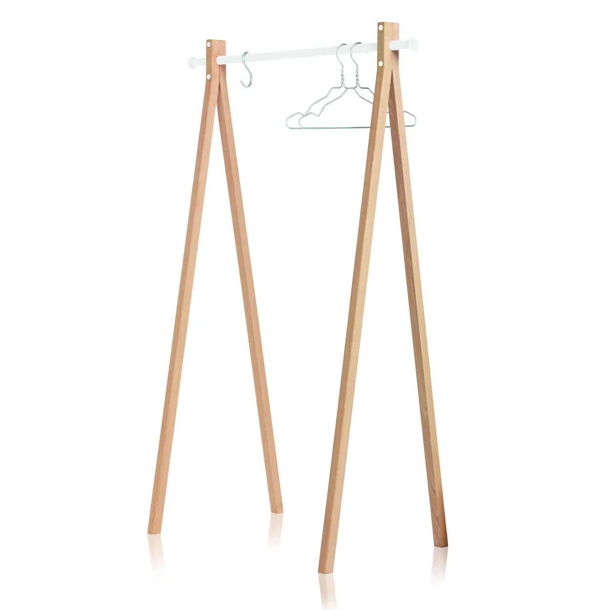 Nomess Copenhagen Dress Up 90 hanger natural-white | Scandinavian Design | Clothes racks, coat stands & hangers | Gold-coloured