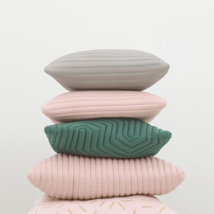 Linear memory cushion 45x45 cm - green - Nomess Copenhagen