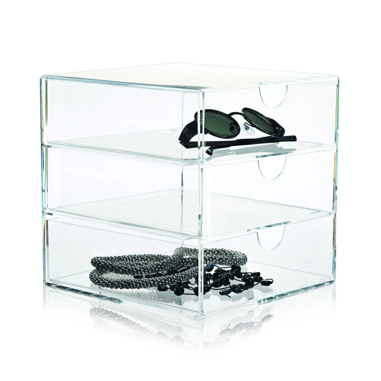 Nomess Copenhagen Nomess clear 3-box clear | Scandinavian Design | Storage jars | Transparent
