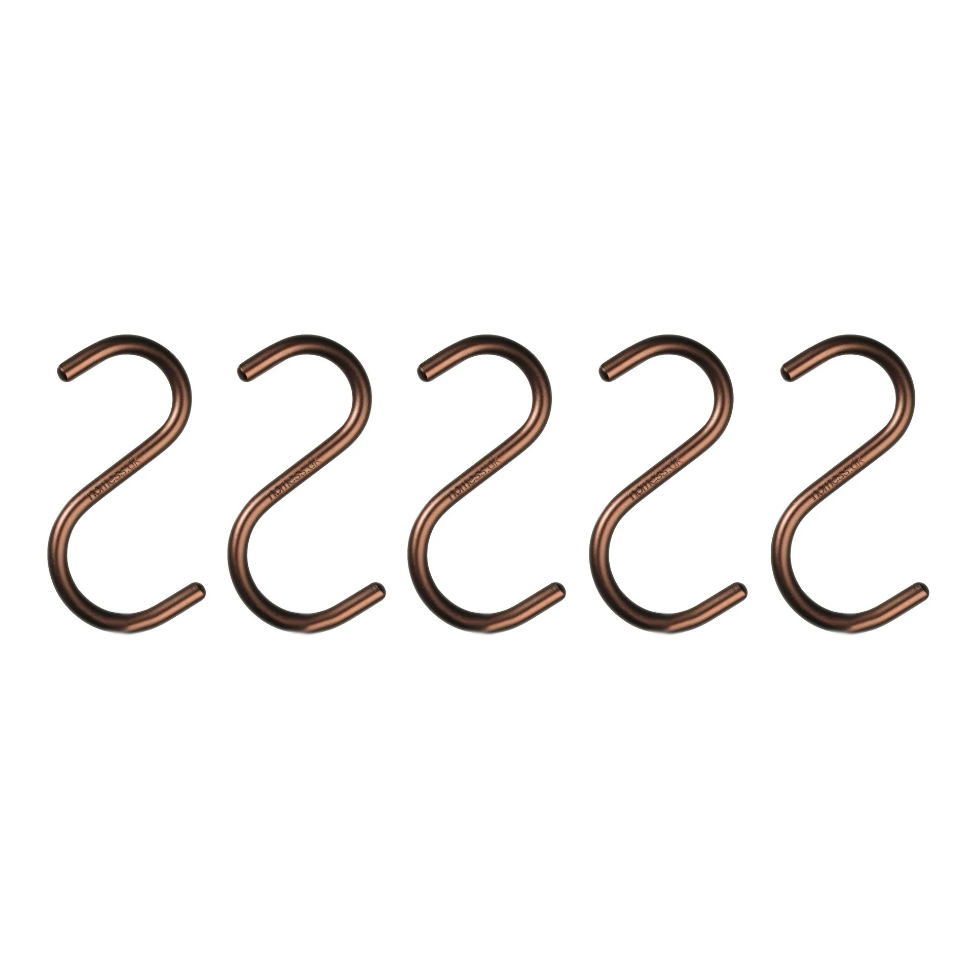 S-Hook 5-pack, bronze Nomess Copenhagen