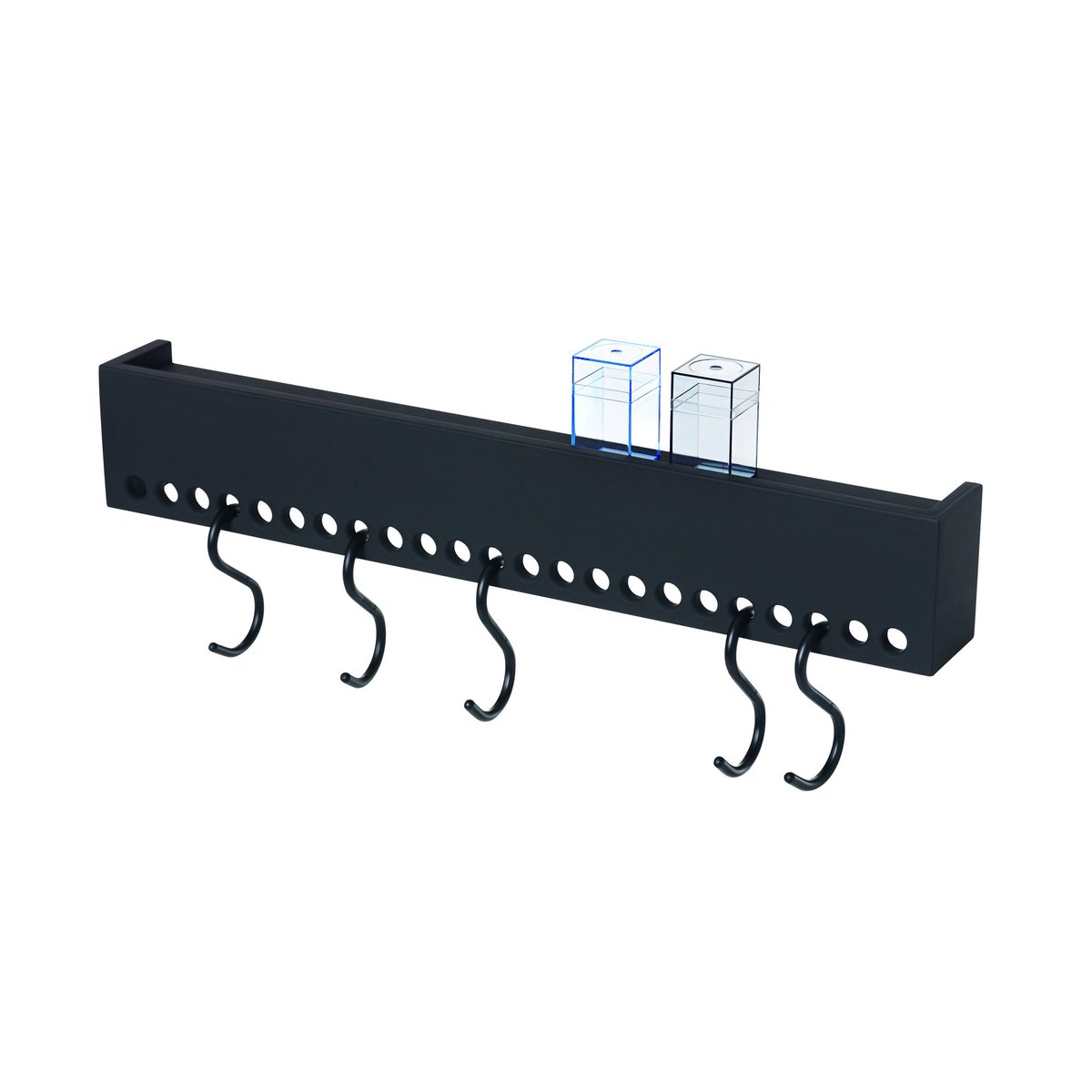 Nomess Copenhagen So-Hooked wall shelf black | Scandinavian Design | Shelves & shelving systems | Black