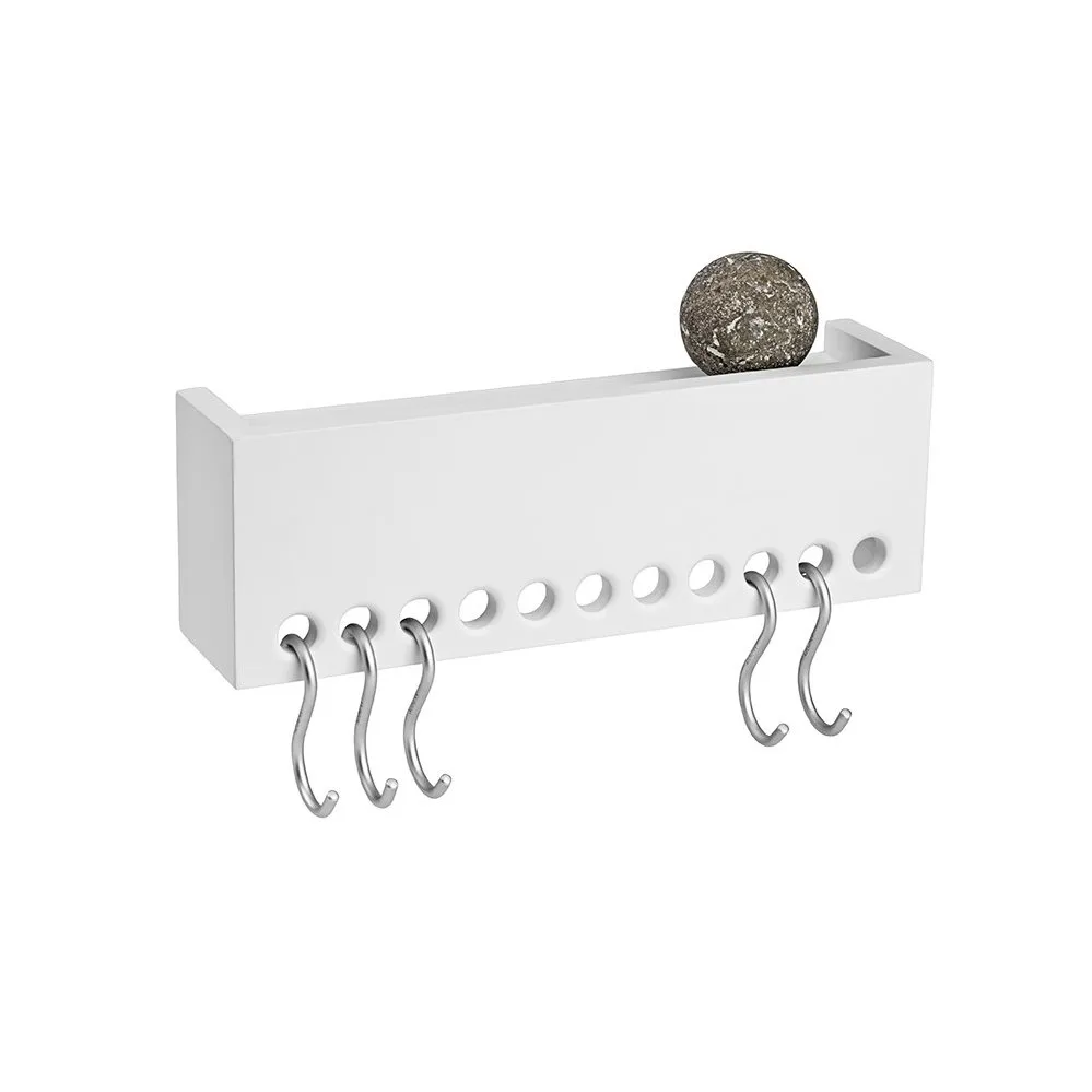 Nomess Copenhagen Soo-Hooked shelf mini white | Scandinavian Design | Shelves & shelving systems | White