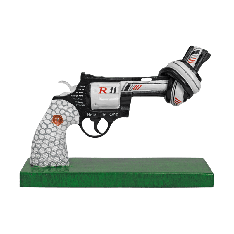Non Violence Drive for Peace decoration 19 cm Multi