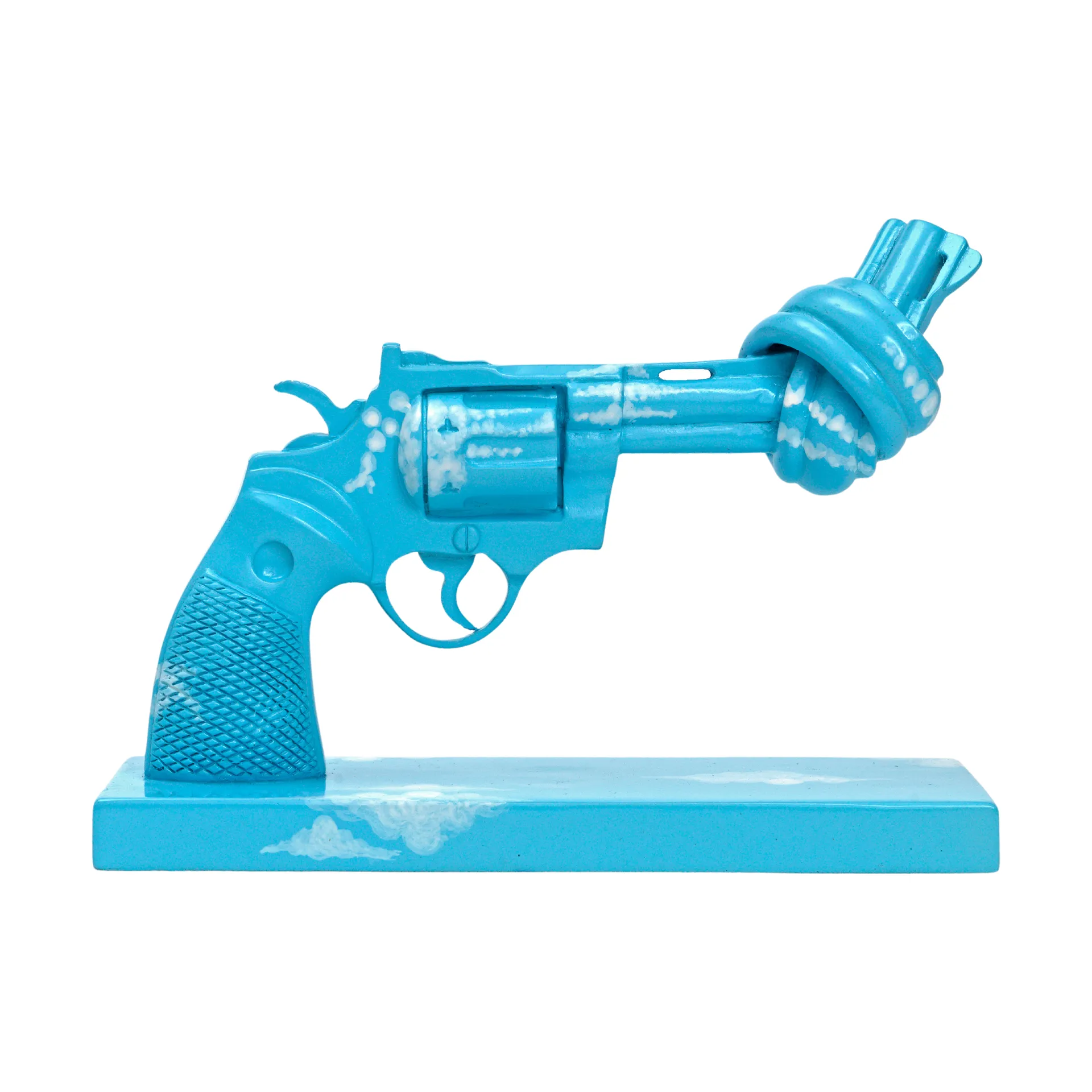 Imagine decoration 30 cm, Blue-white Non Violence