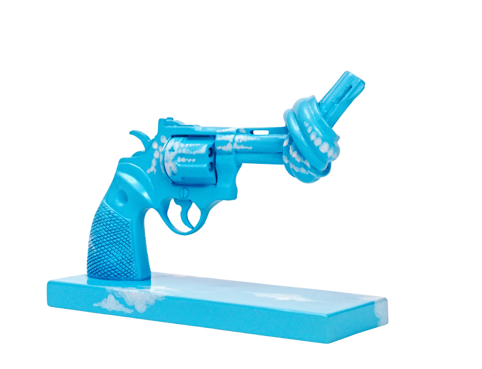 Imagine decoration 30 cm, Blue-white Non Violence