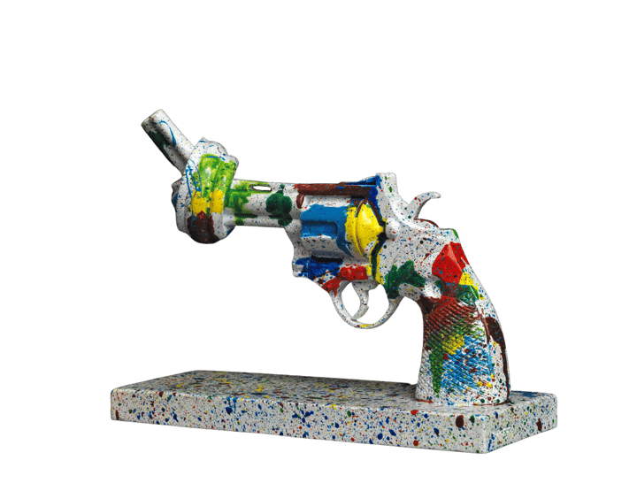 Tennis for Peace Decoration 40 cm, Multi Non Violence