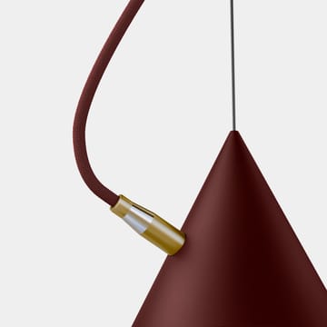 Castor pendant 20 cm - Bordeaux red-dark red-brass - Noon