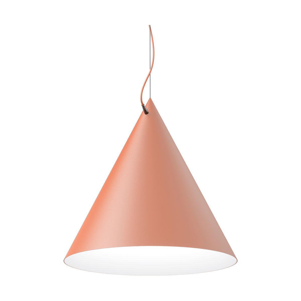Noon Castor pendant 60 cm Apricot-apricot-silver | Scandinavian Design | Pendant lamps | Orange