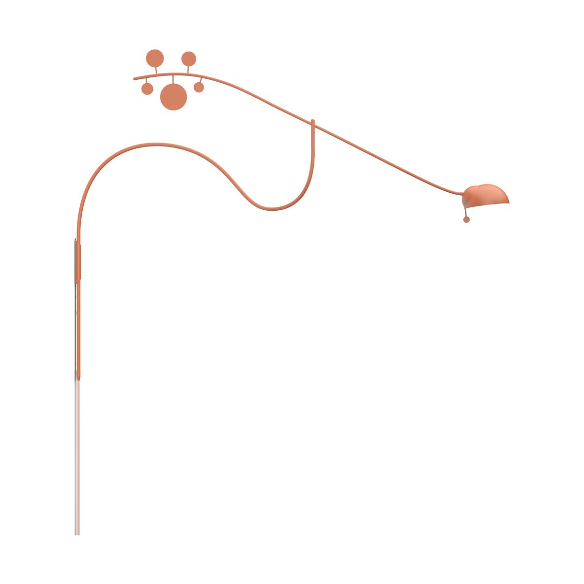 Noon Juno wall lamp Apricot-apricot | Scandinavian Design | Wall lights | Orange