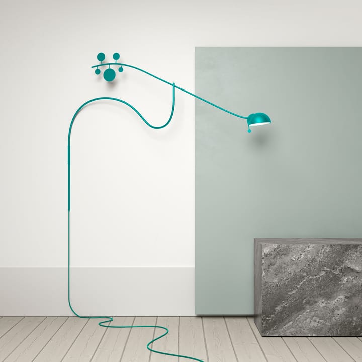 Juno wall lamp - Turquoise-turquoise - Noon