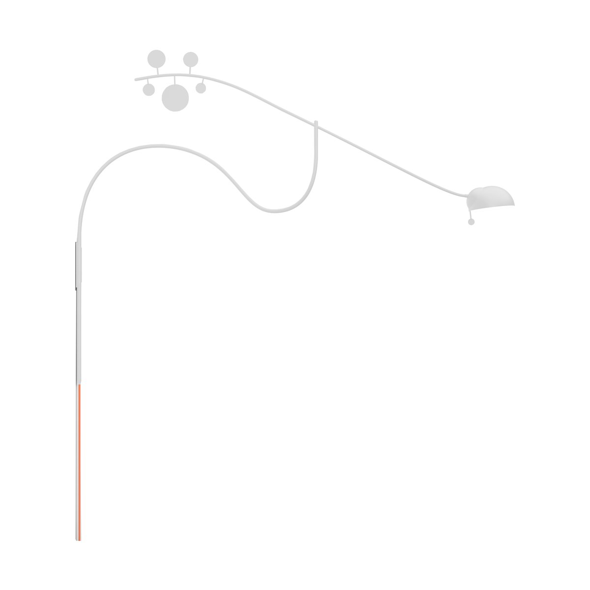 Noon Juno wall lamp White-orange | Scandinavian Design | Wall lights | White