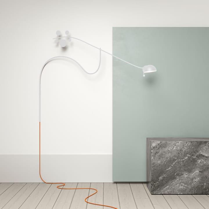 Juno wall lamp - White-orange - Noon