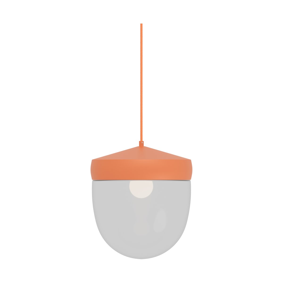 Noon Pan pendant clear 30 cm Apricot-apricot | Scandinavian Design | Pendant lamps | Orange