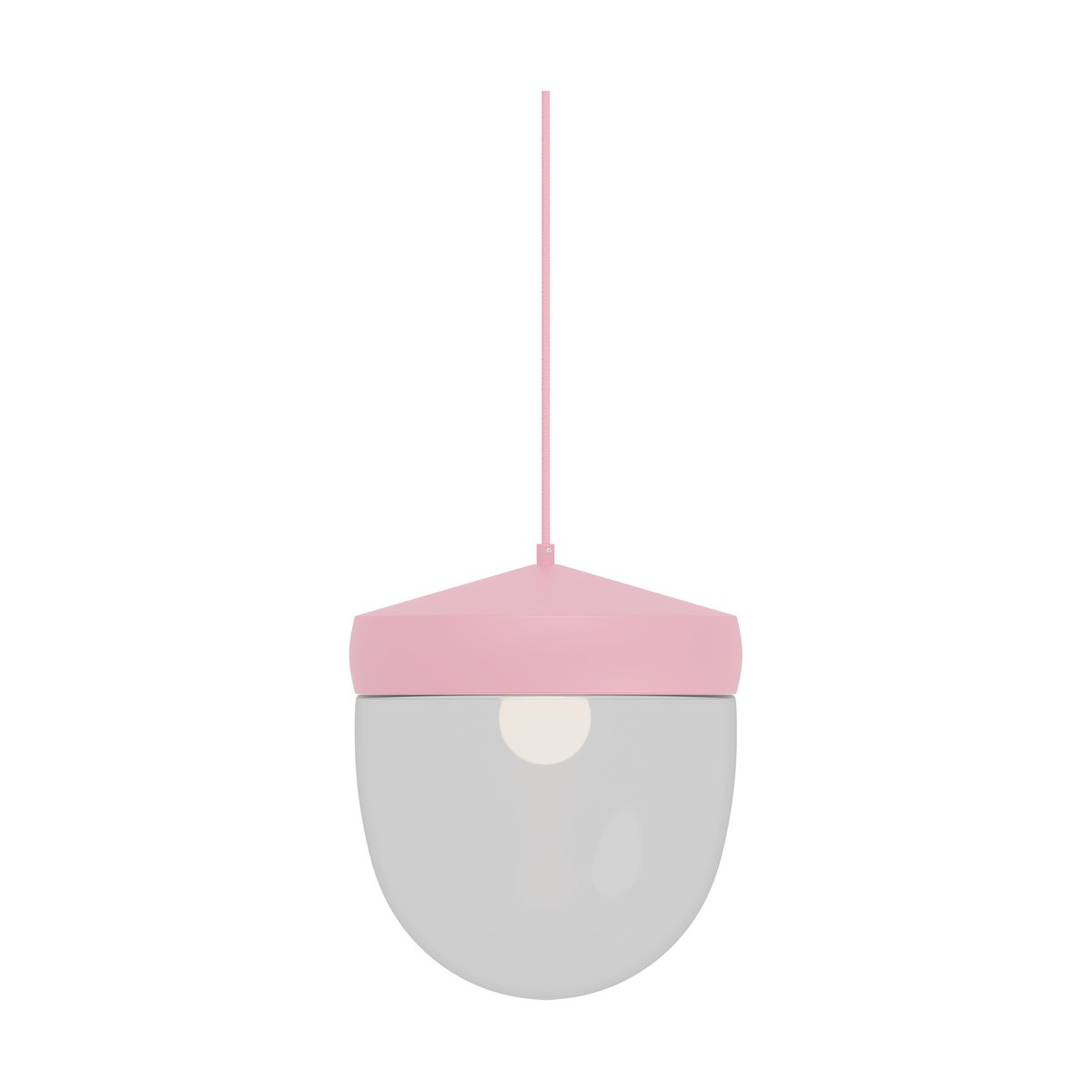 Noon Pan pendant clear 30 cm Pink-pink | Scandinavian Design | Pendant lamps | Pink