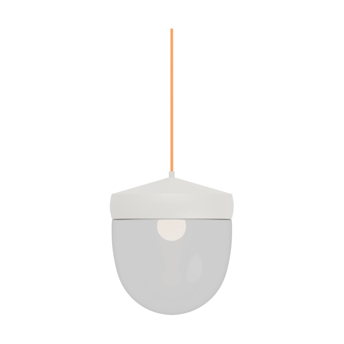Noon Pan pendant clear 30 cm White-orange | Scandinavian Design | Pendant lamps | White