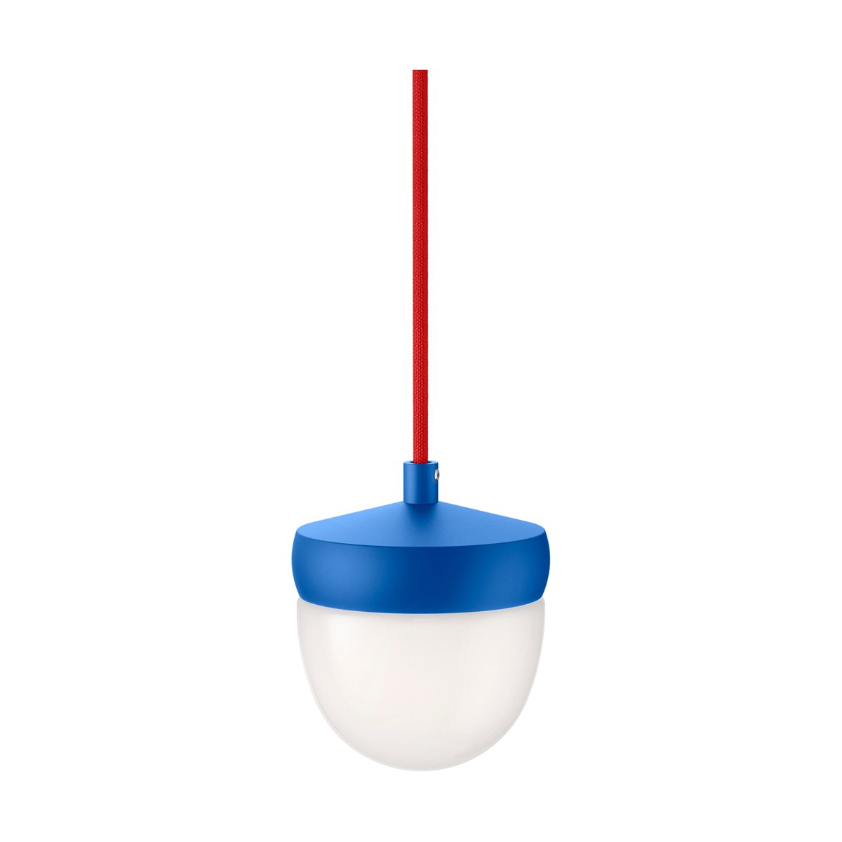 Noon Pan pendant frosted 10 cm Clear blue-red | Scandinavian Design | Pendant lamps | Blue