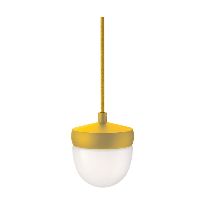 Pan pendant frosted 10 cm - Golden yellow-sulfur yellow - Noon