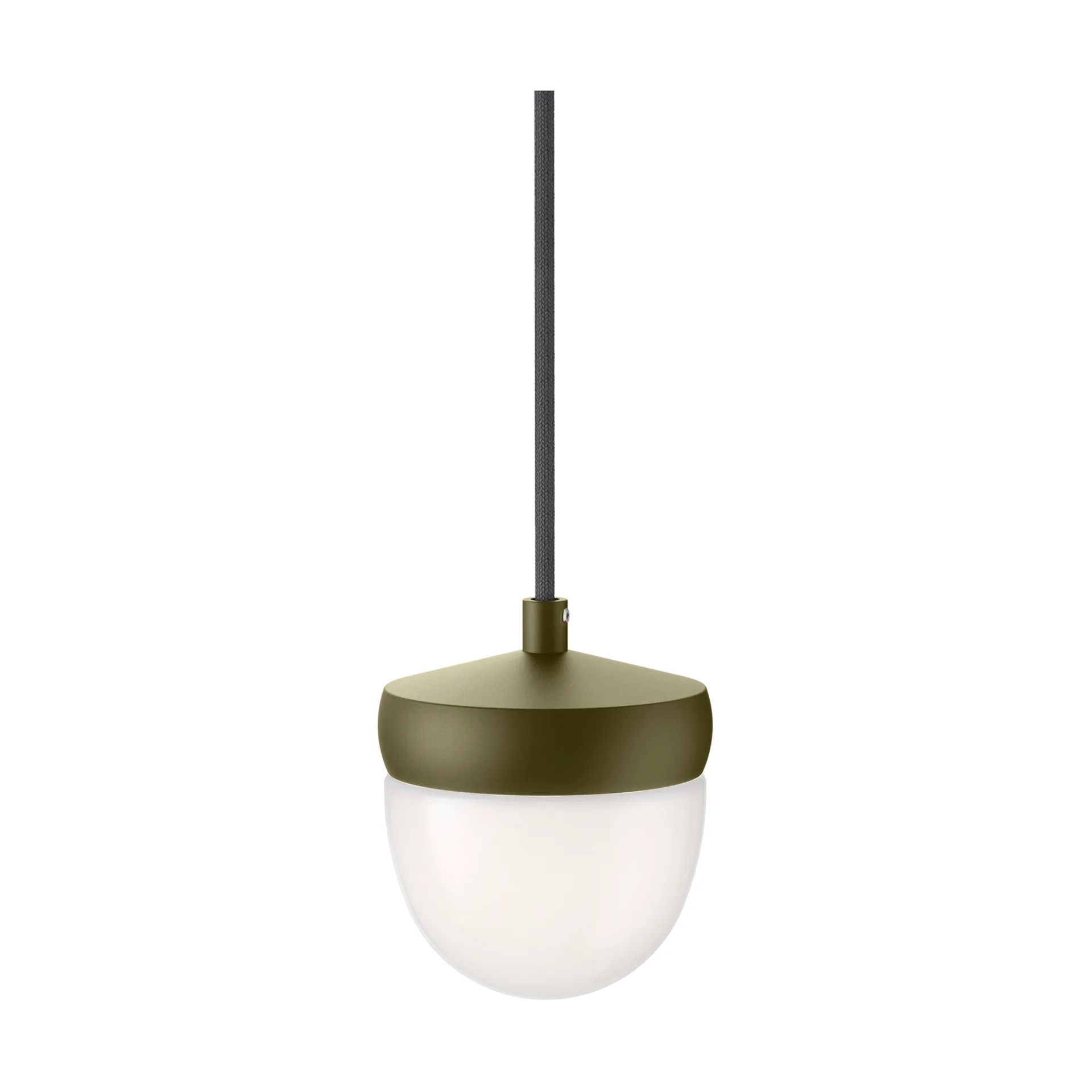 Pan pendant frosted 10 cm, Olive gray-dark gray Noon