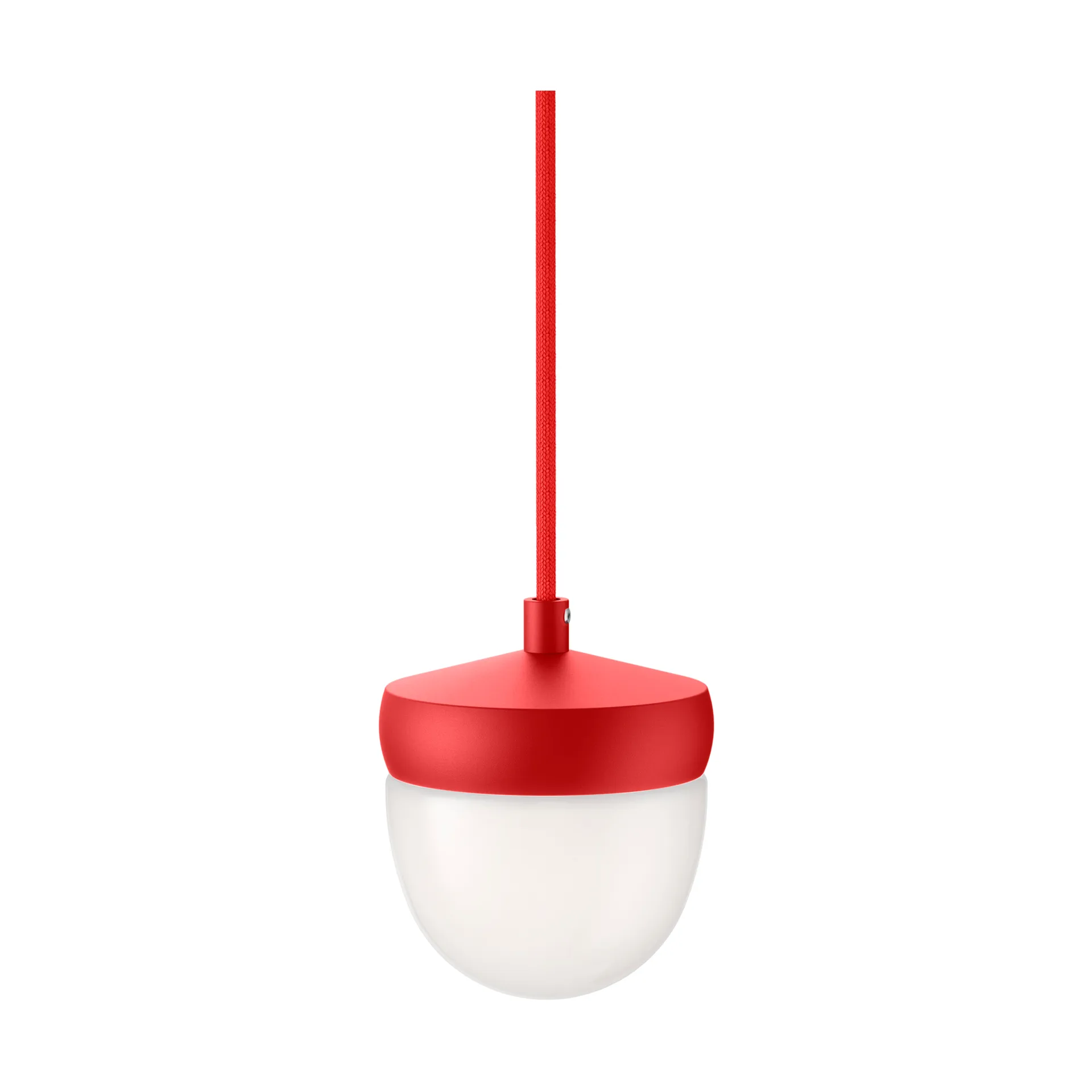 Pan pendant frosted 10 cm, Red-red Noon