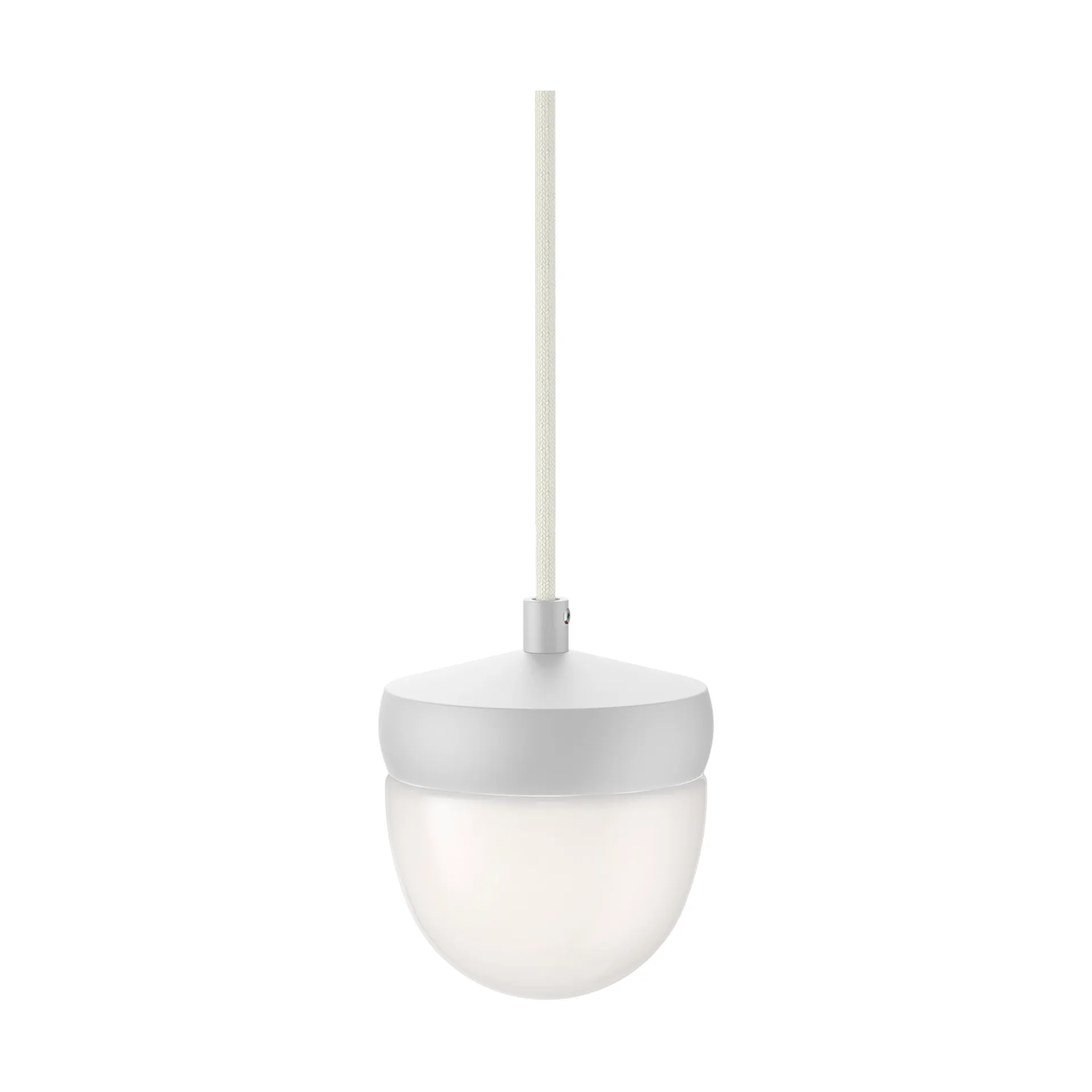 Pan pendant frosted 10 cm, White-white Noon