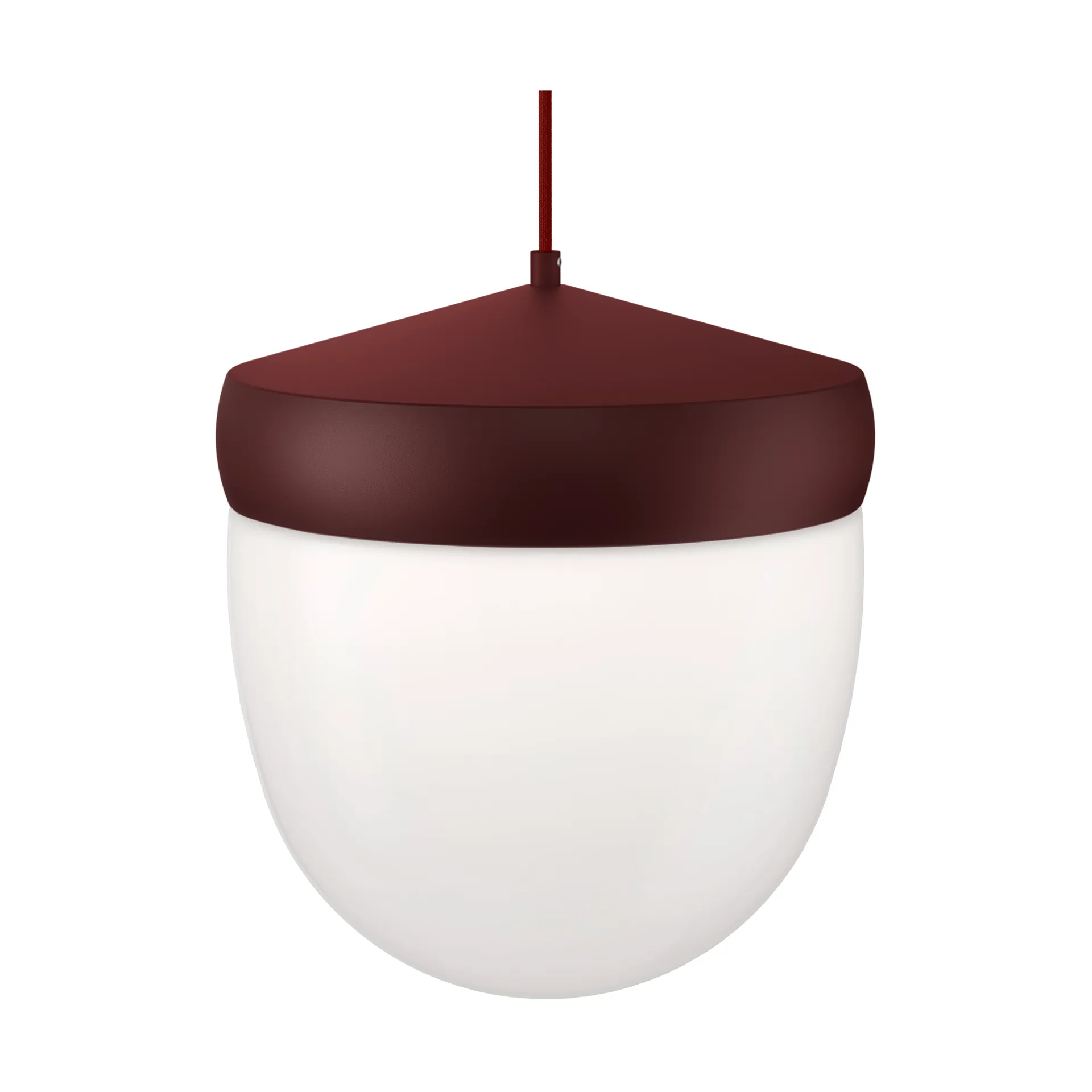 Pan pendant frosted 30 cm, Bordeaux red-dark red Noon