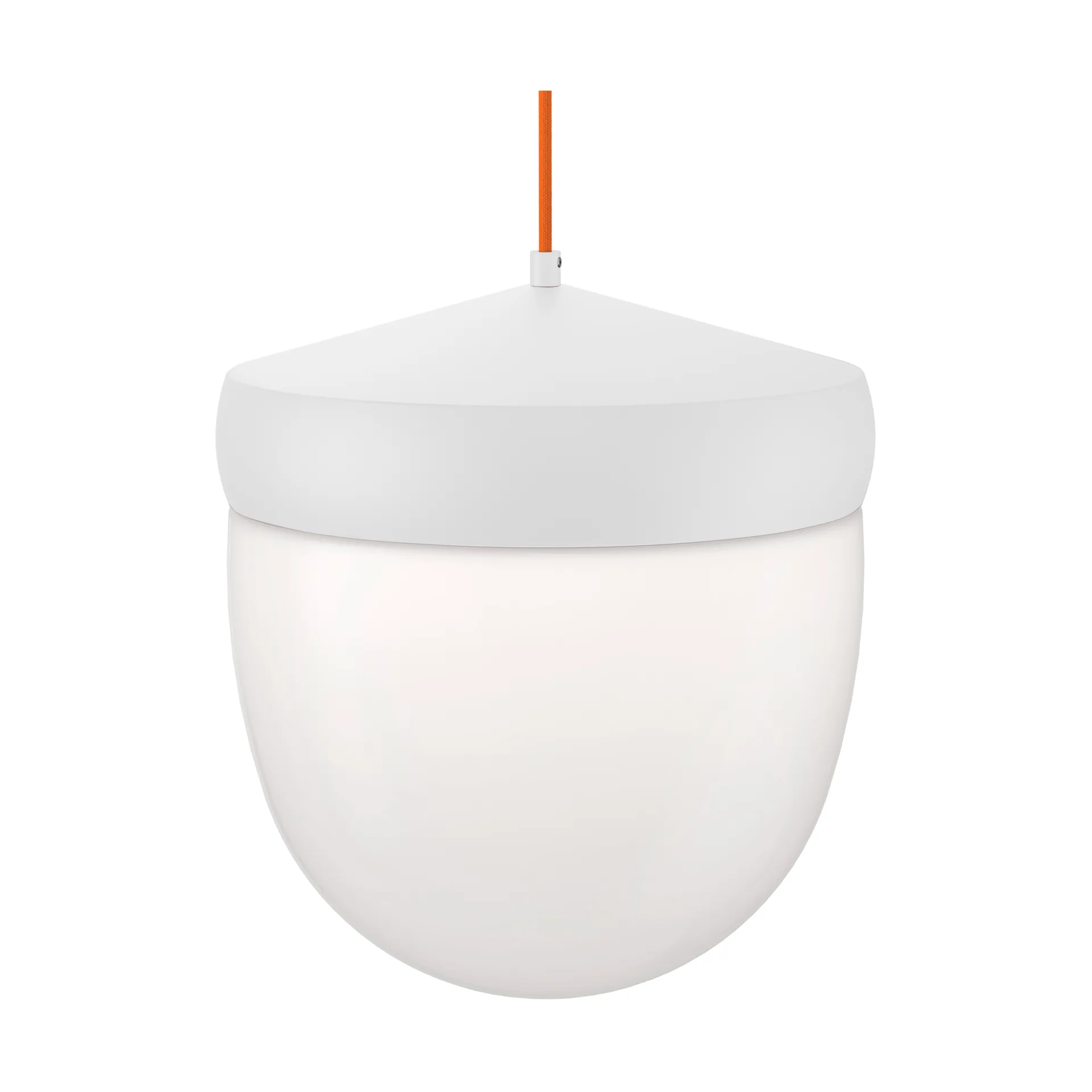 Pan pendant frosted 30 cm, White-orange Noon