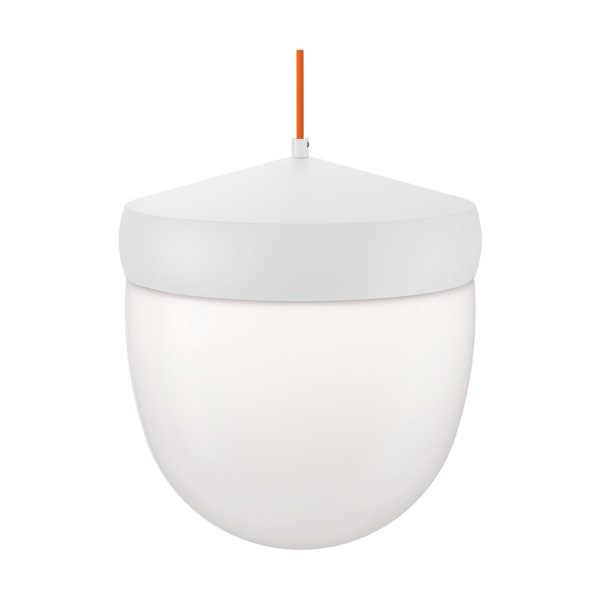 Noon Pan pendant frosted 30 cm White-orange | Scandinavian Design | Pendant lamps | White