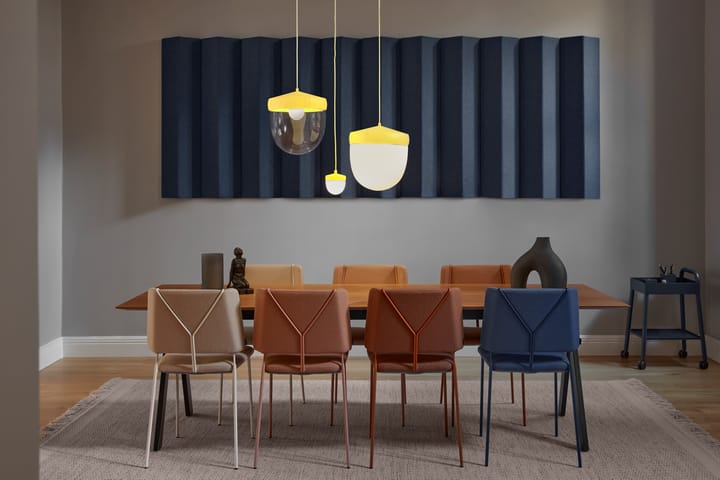 Pan pendant frosted 30 cm, Yellow-light yellow Noon