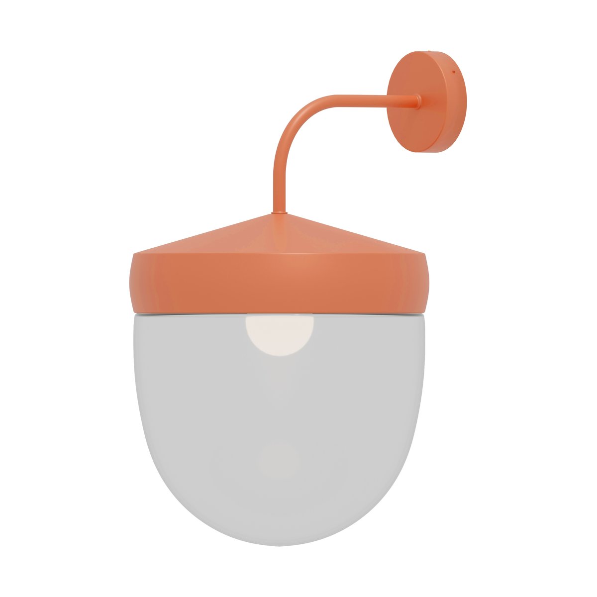 Noon Pan wall lamp clear 30 cm Apricot | Scandinavian Design | Wall lights | Orange