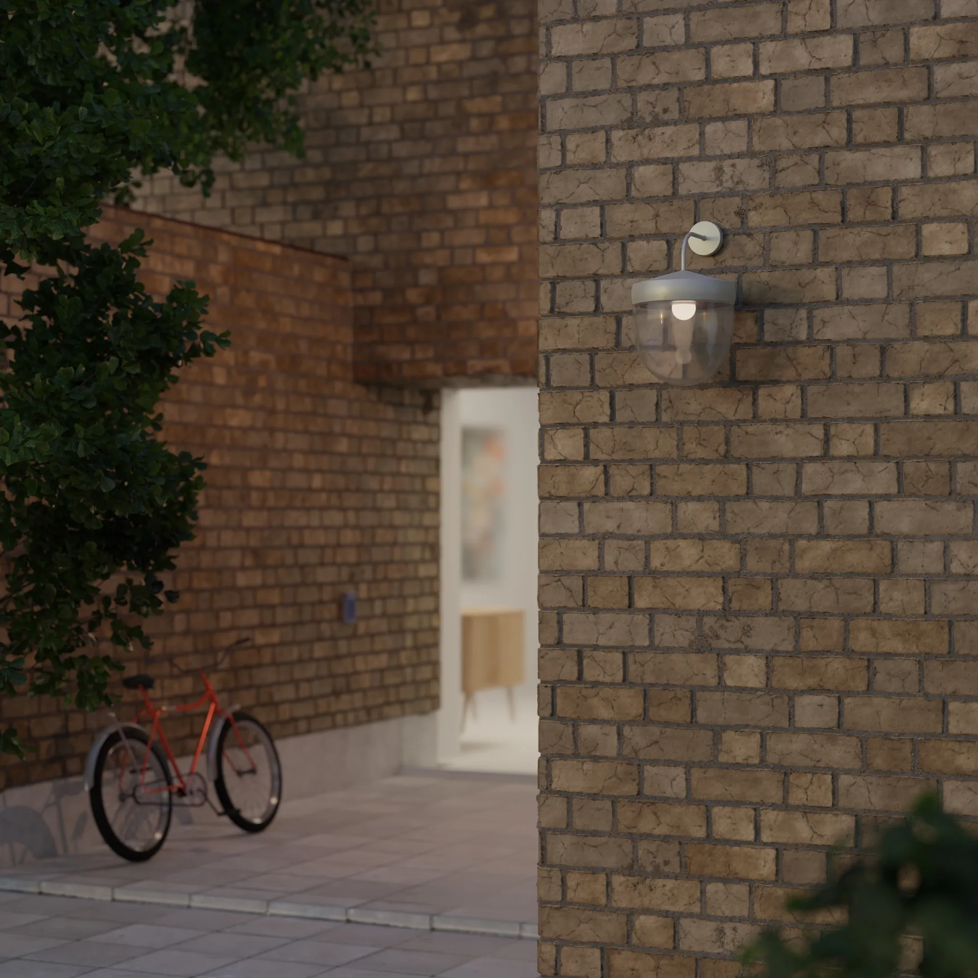 Pan wall lamp clear 30 cm, Grey Noon